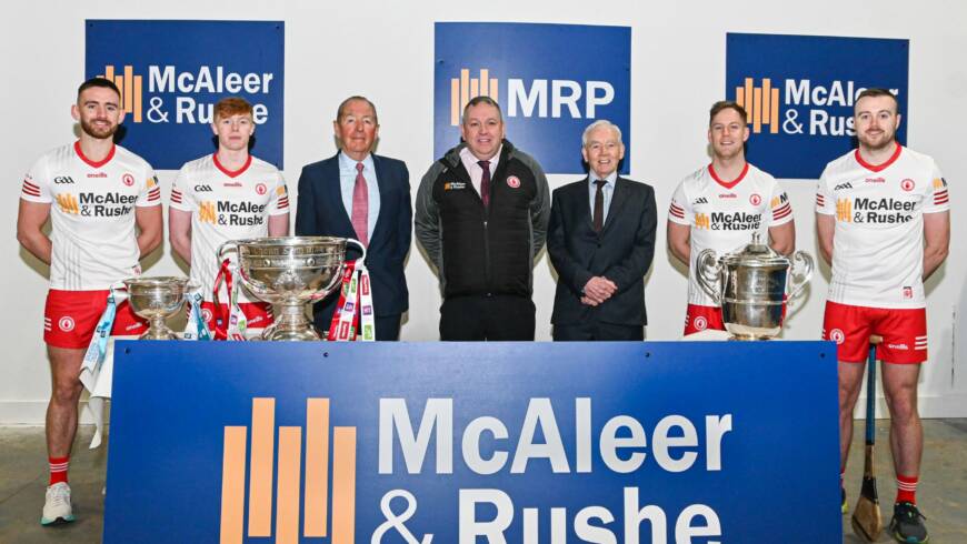 GAA Champions Tyrone welcome McAleer & Rushe back on board as main sponsors
