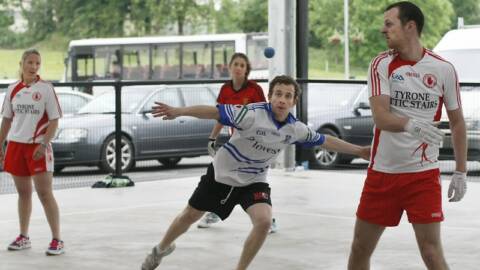 Ulster handball action in Loughmacrory