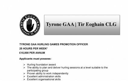 Hurling GPO job available