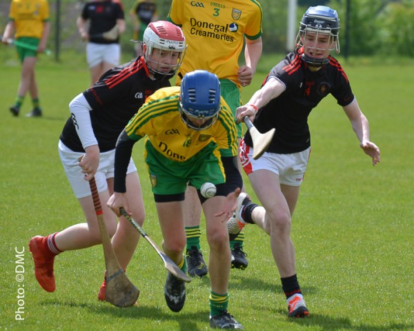 Tyrone U14 Hurling Academy in action against Donegal.