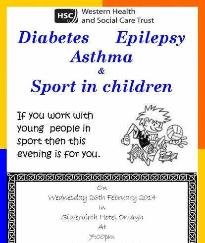 Awareness evening for Diabetes, Epilepsy, Asthma & Sport in Children