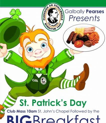 Galbally Pearses St Patrick’s Day Big Breakfast